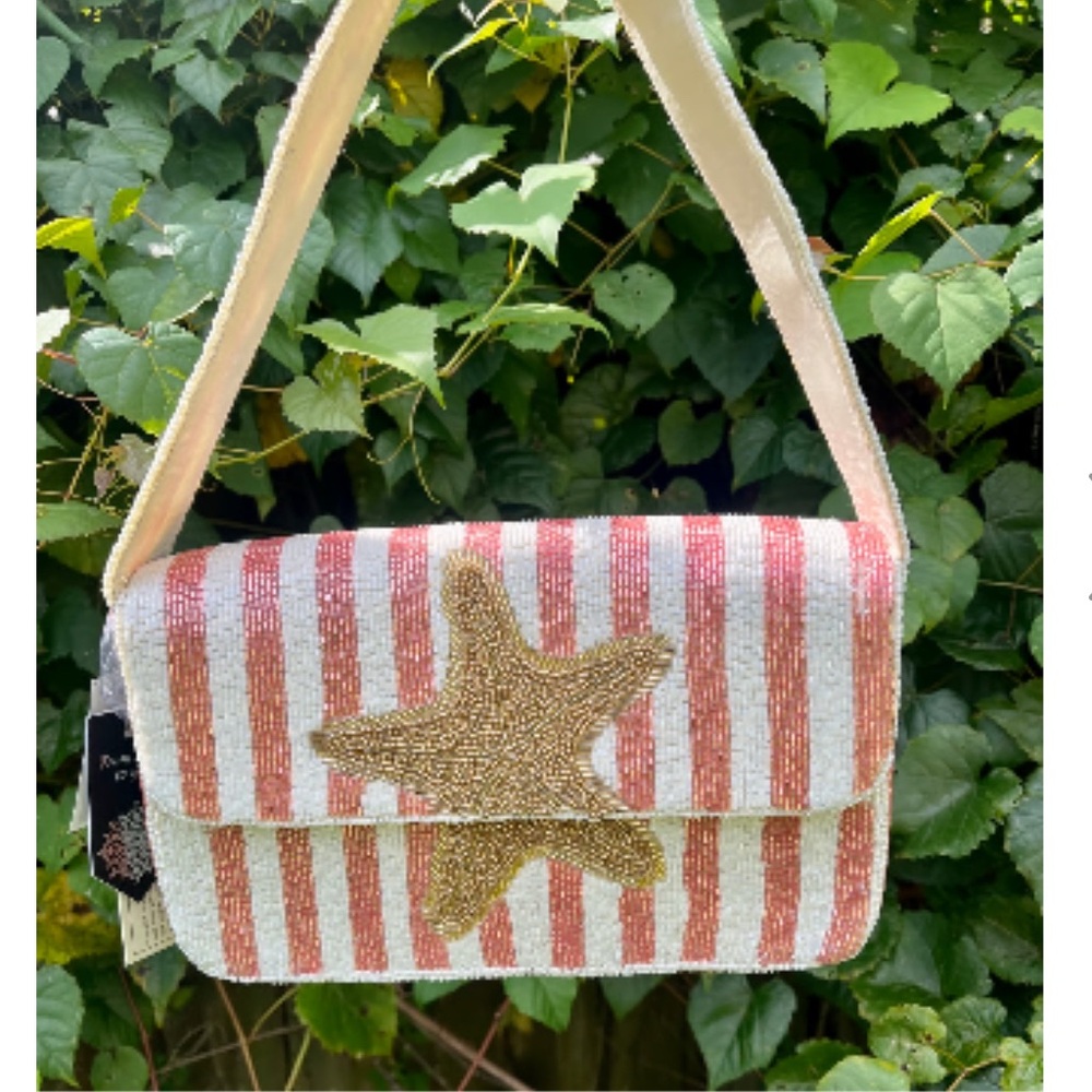 Striped Gold Star Women's Bag